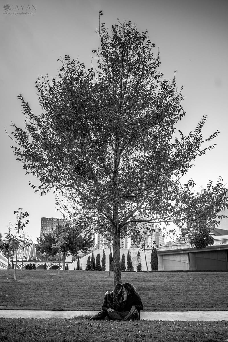 Con la pareja Luana y Jonathan.