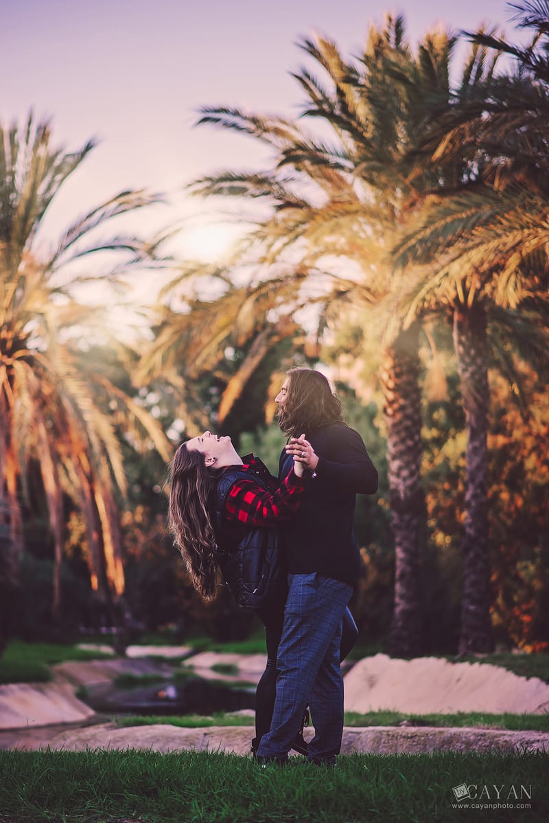 Con la pareja Luana y Jonathan.