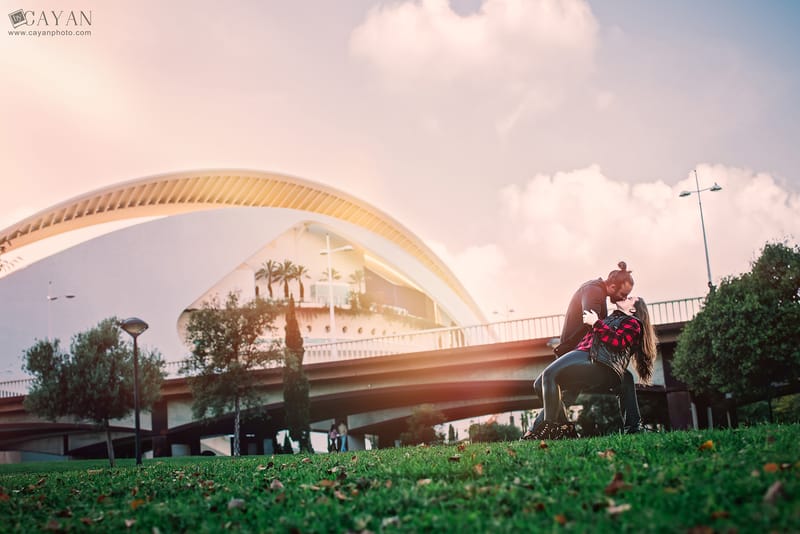 Con la pareja Luana y Jonathan.