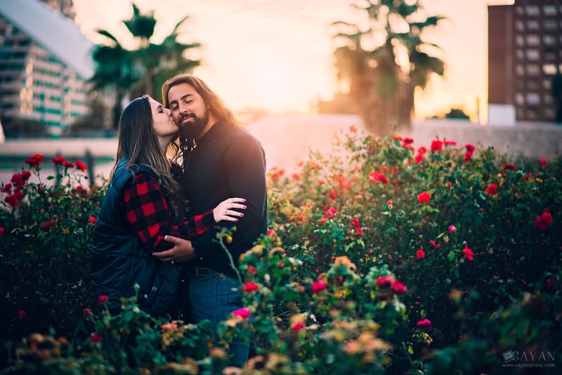 Con la pareja Luana y Jonathan.