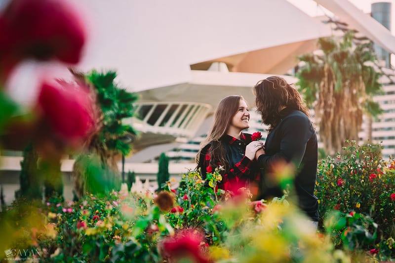 Con la pareja Luana y Jonathan.