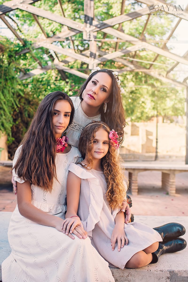 Con las chicas Miriam, Sarah y Miriam.