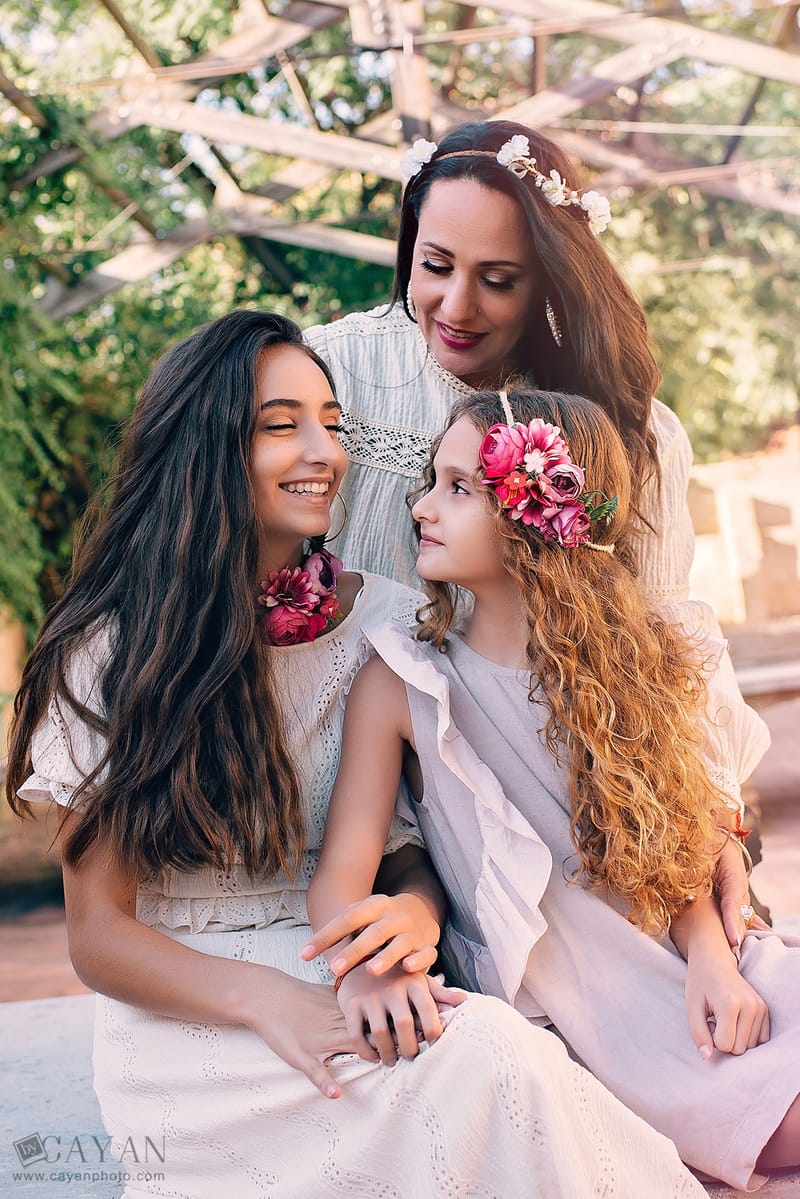 Con las chicas Miriam, Sarah y Miriam.