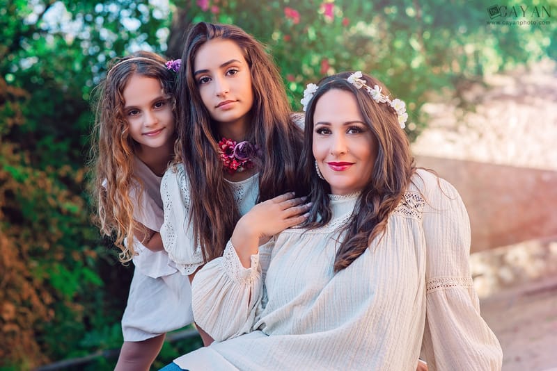 Con las chicas Miriam, Sarah y Miriam.