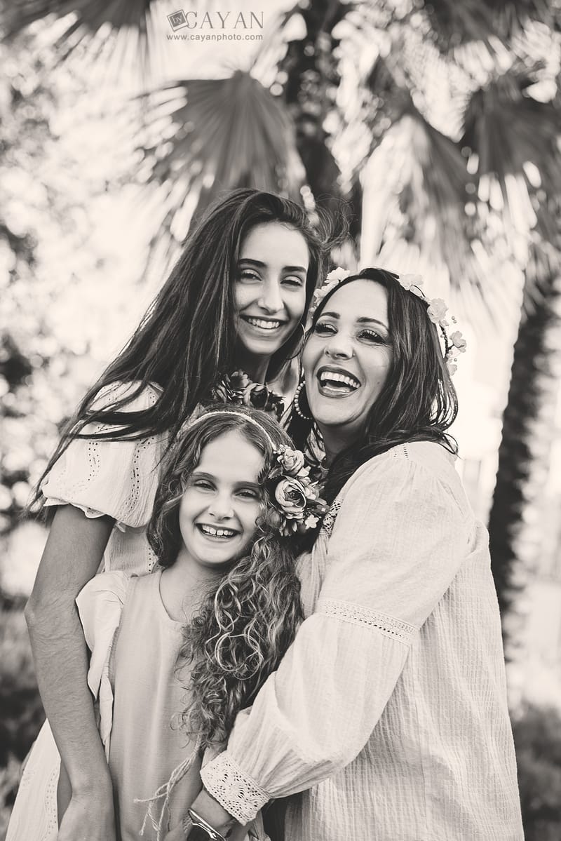 Con las chicas Miriam, Sarah y Miriam.