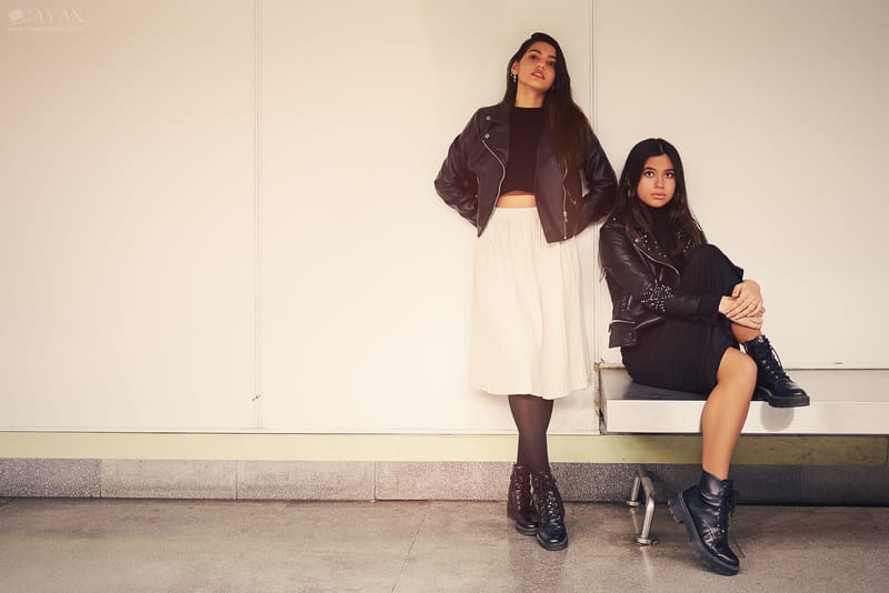 Con las modelos Andrea Martinez y Raquel Gonzales -@raquelgonzales17 @andreamartinez_007