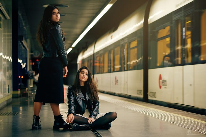 Con las modelos Andrea Martinez y Raquel Gonzales -@raquelgonzales17 @andreamartinez_007