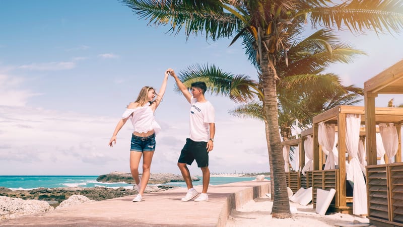 Sesión de fotos en playas en Caribe