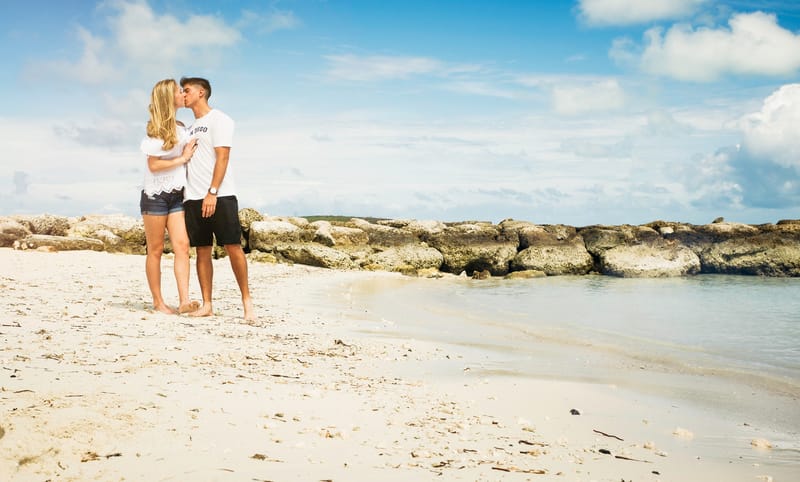 Sesión de fotos en playas en Caribe