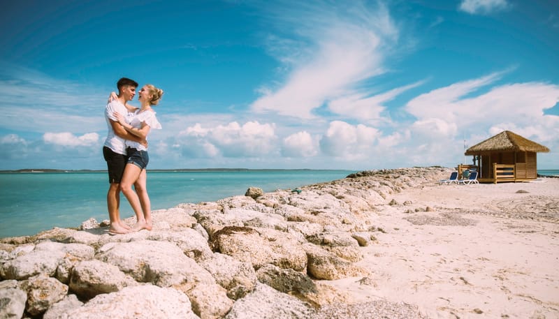 Sesión de fotos en playas en Caribe