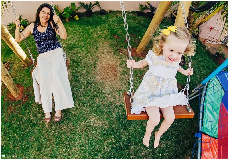 Con Yasmin e su familia