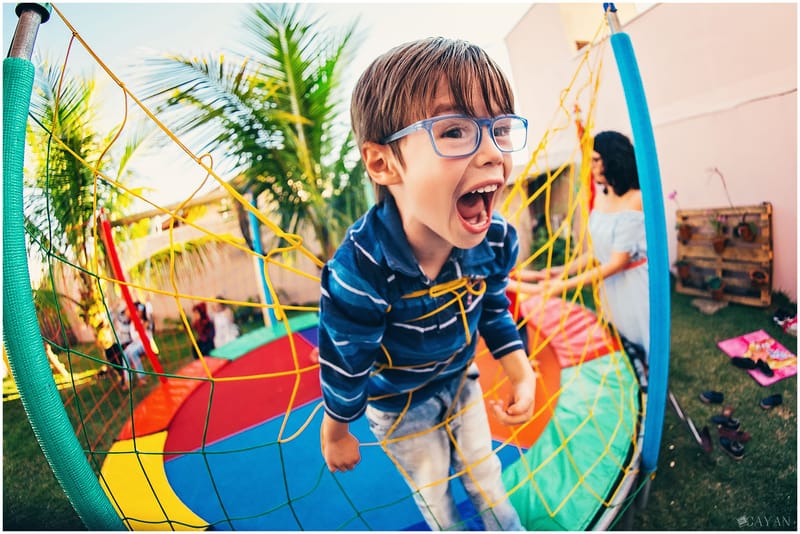 Con Yasmin e su familia