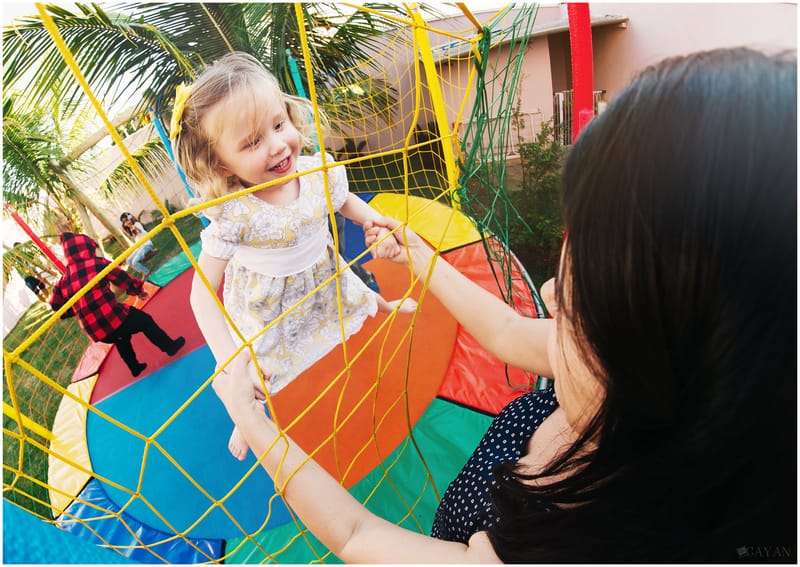 Con Yasmin e su familia