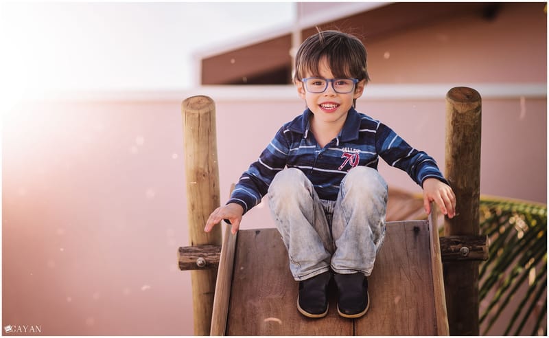 Con Yasmin e su familia