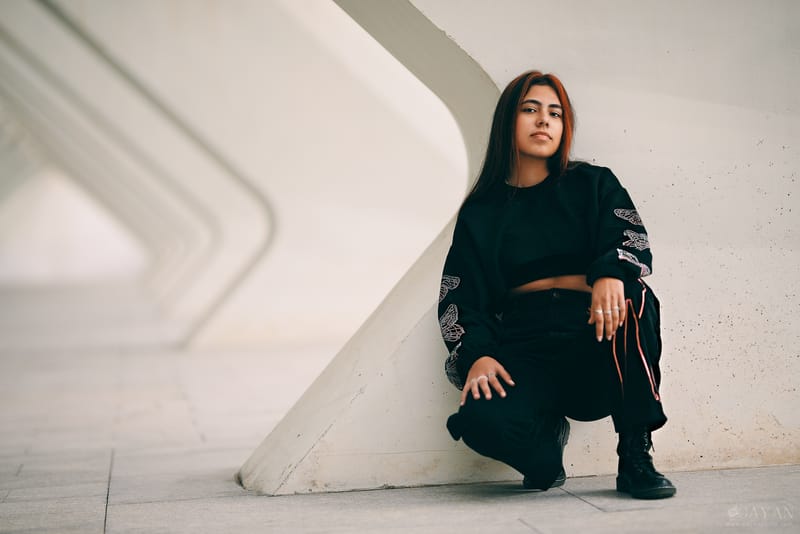 Con la modelo Valentina - Instagram: @valeencg