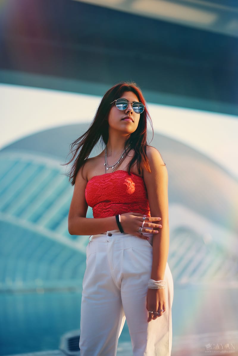 Con la modelo Valentina - Instagram: @valeencg