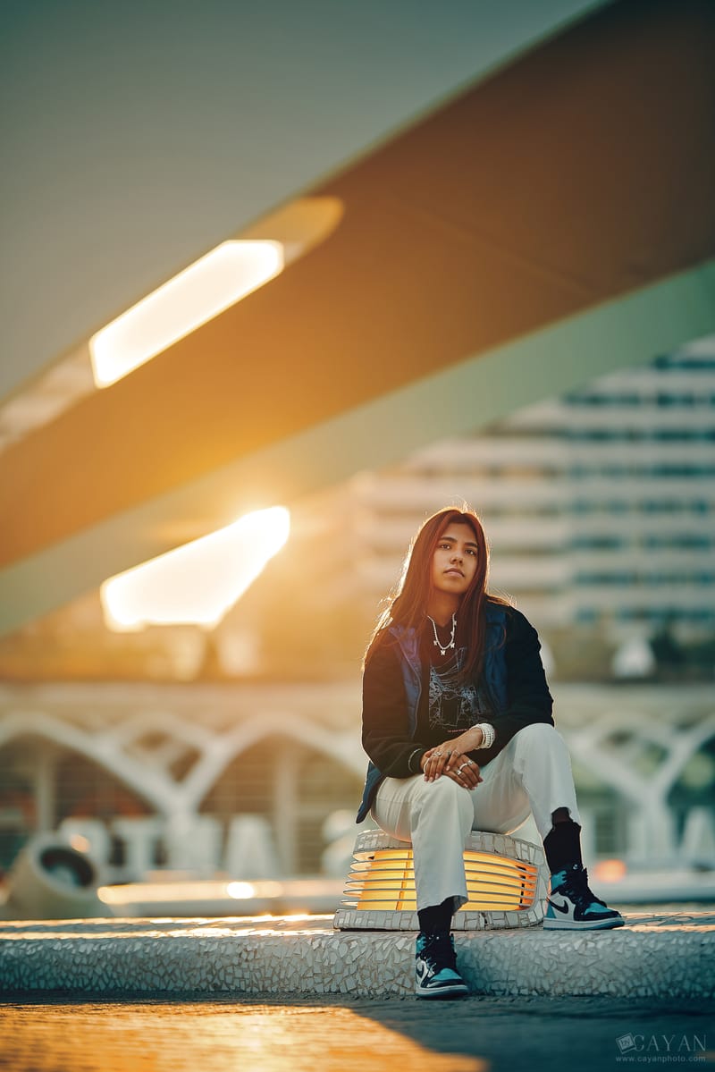 Con la modelo Valentina - Instagram: @valeencg