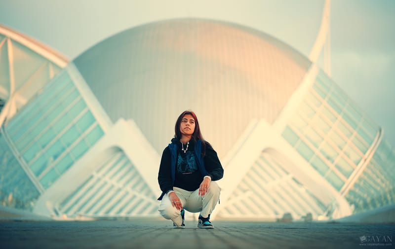 Con la modelo Valentina - Instagram: @valeencg