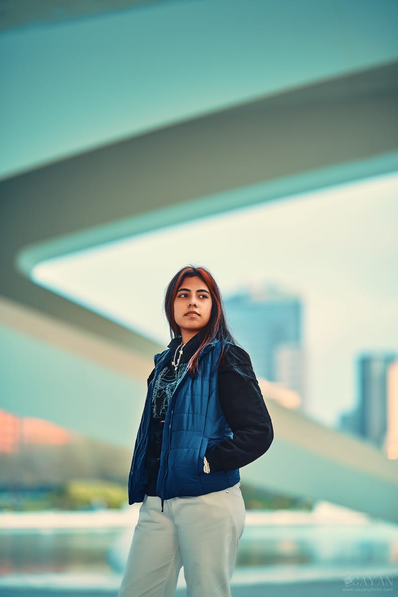 Con la modelo Valentina - Instagram: @valeencg