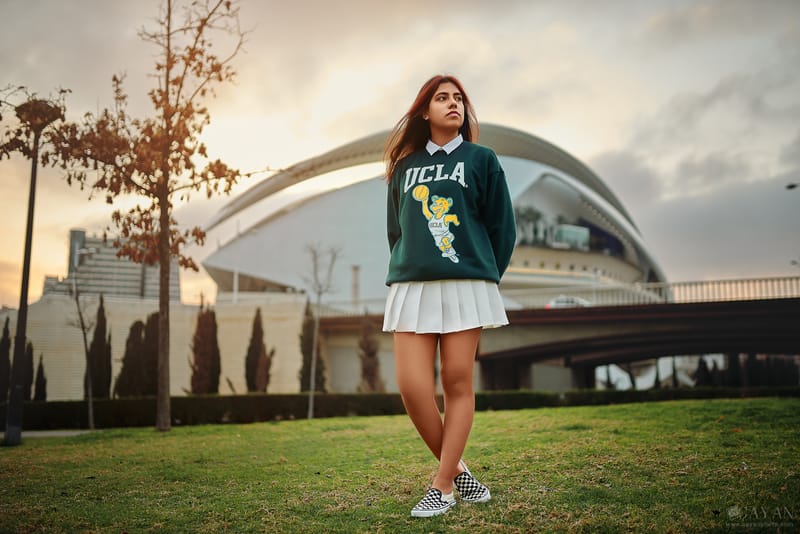 Con la modelo Valentina - Instagram: @valeencg