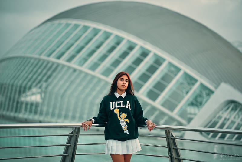 Con la modelo Valentina - Instagram: @valeencg