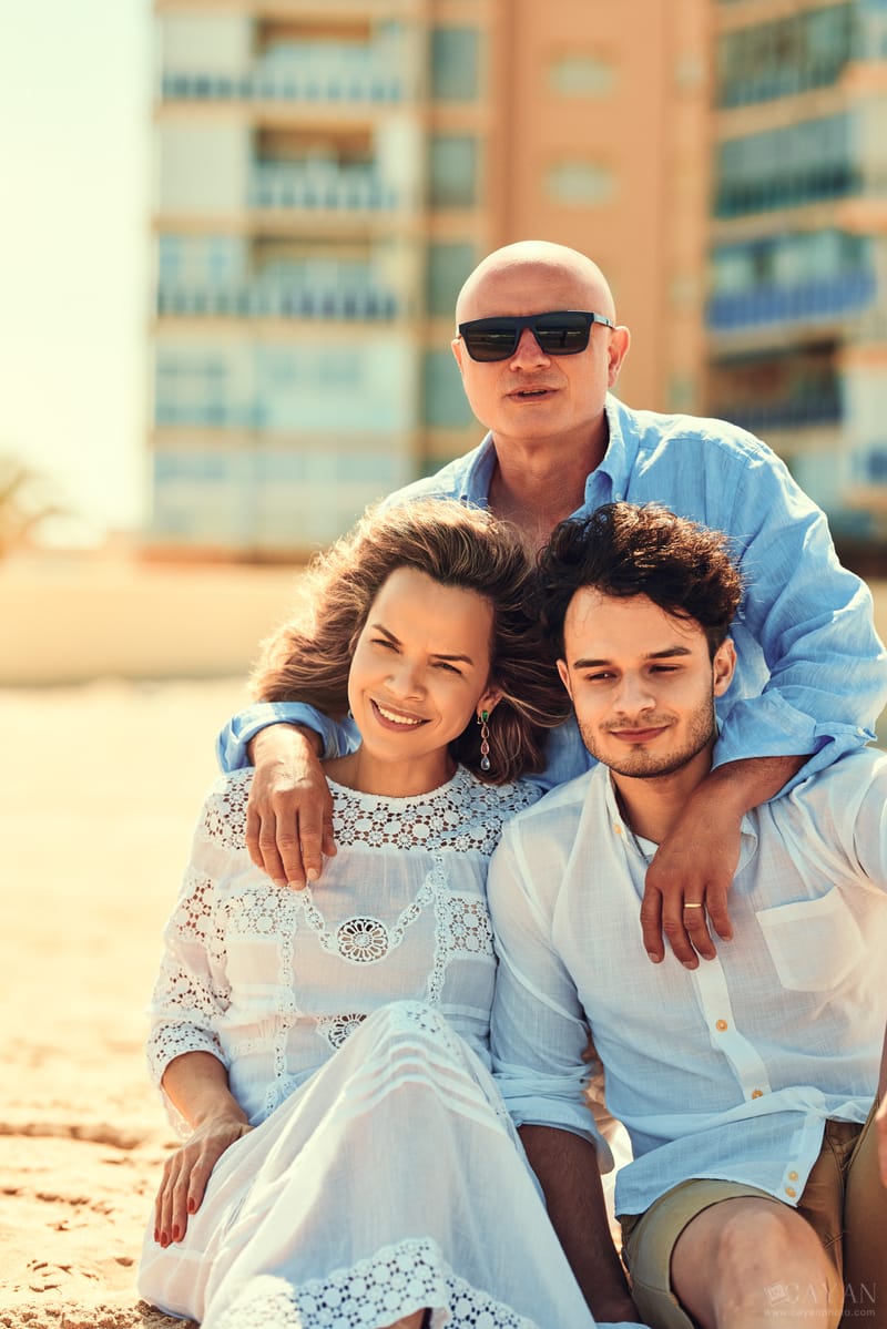 Con Lusinete Barreto y Familia