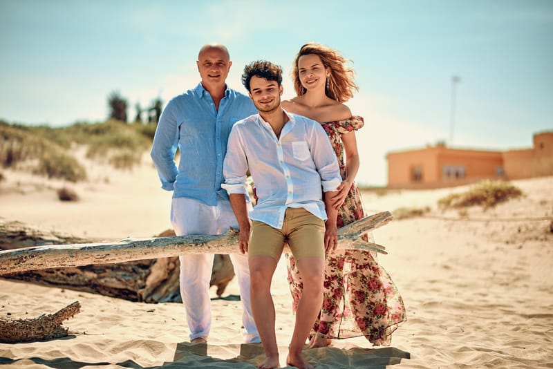 Con Lusinete Barreto y Familia