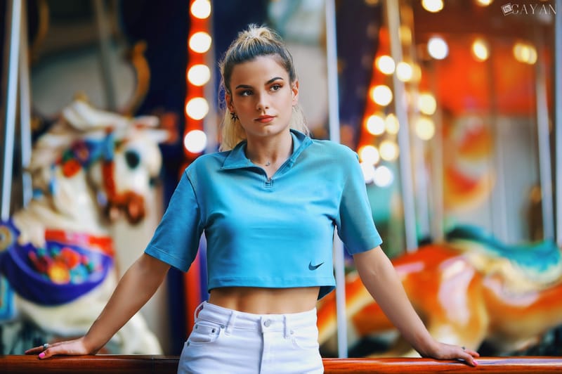 Con la hermosa Sarah Jaeghers - Facebook: @sarah.jaeghers