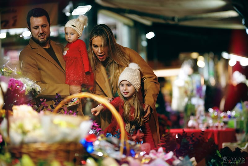 Con la familia Priscila, Gabriel, Manu y Chloe.
