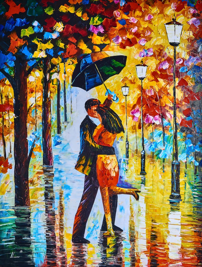 Material de inauguración y publicidad de la Galería de Arte Leonid Afremov