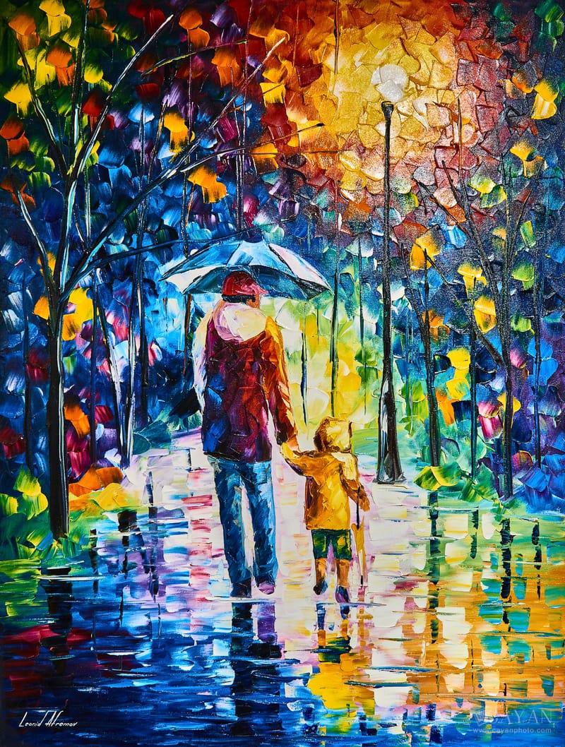 Material de inauguración y publicidad de la Galería de Arte Leonid Afremov