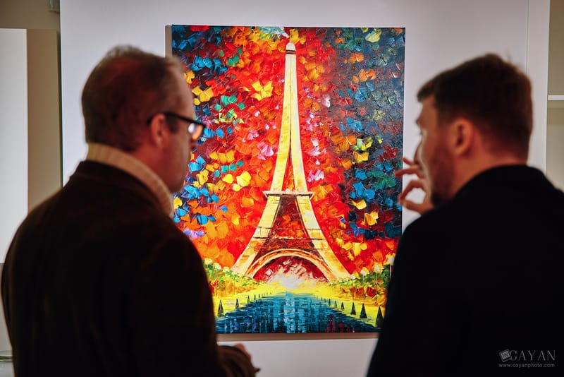 Material de inauguración y publicidad de la Galería de Arte Leonid Afremov