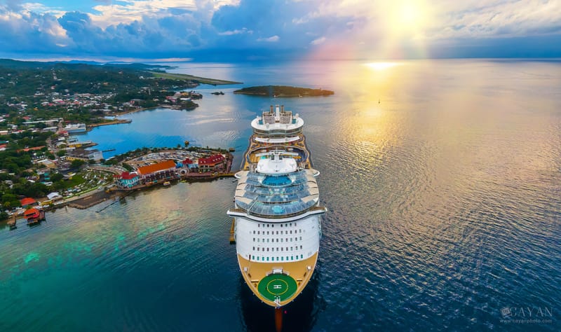 Material publicitario para el crucero Symphony of the Seas
