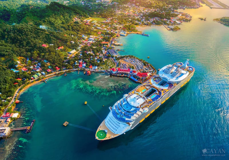 Material publicitario para el crucero Symphony of the Seas