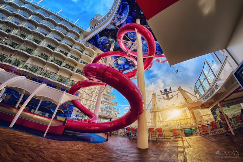 Material publicitario para el crucero Symphony of the Seas