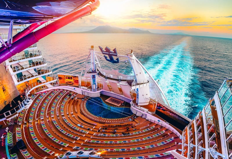 Material publicitario para el crucero Symphony of the Seas
