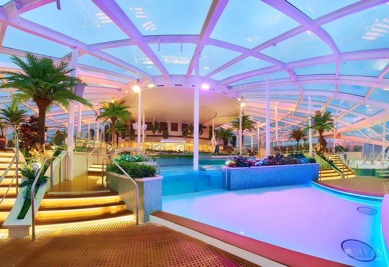 Material publicitario para el crucero Symphony of the Seas