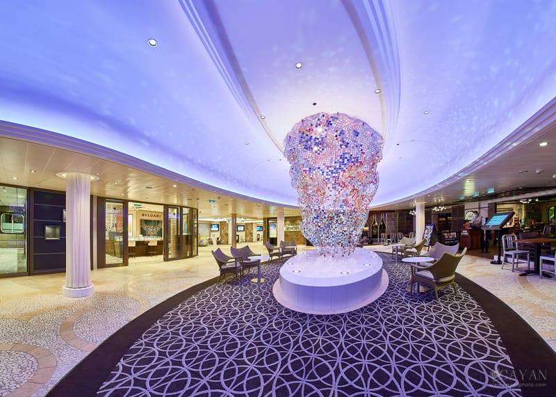 Material publicitario para el crucero Symphony of the Seas