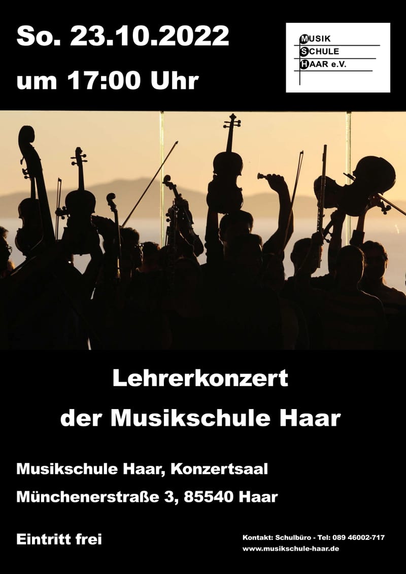 Lehrerkonzert der Musikschule Haar