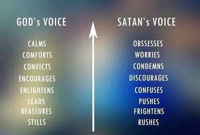 Gods voice / satan Voice