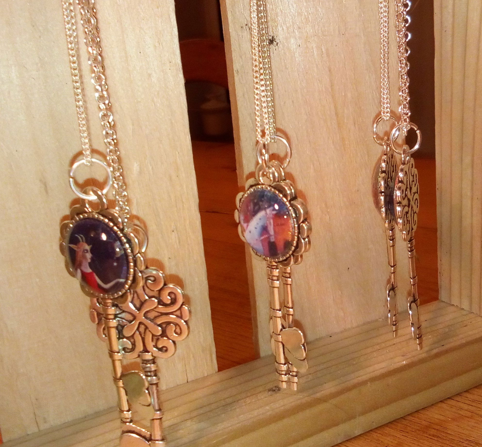 Glass domed pendants