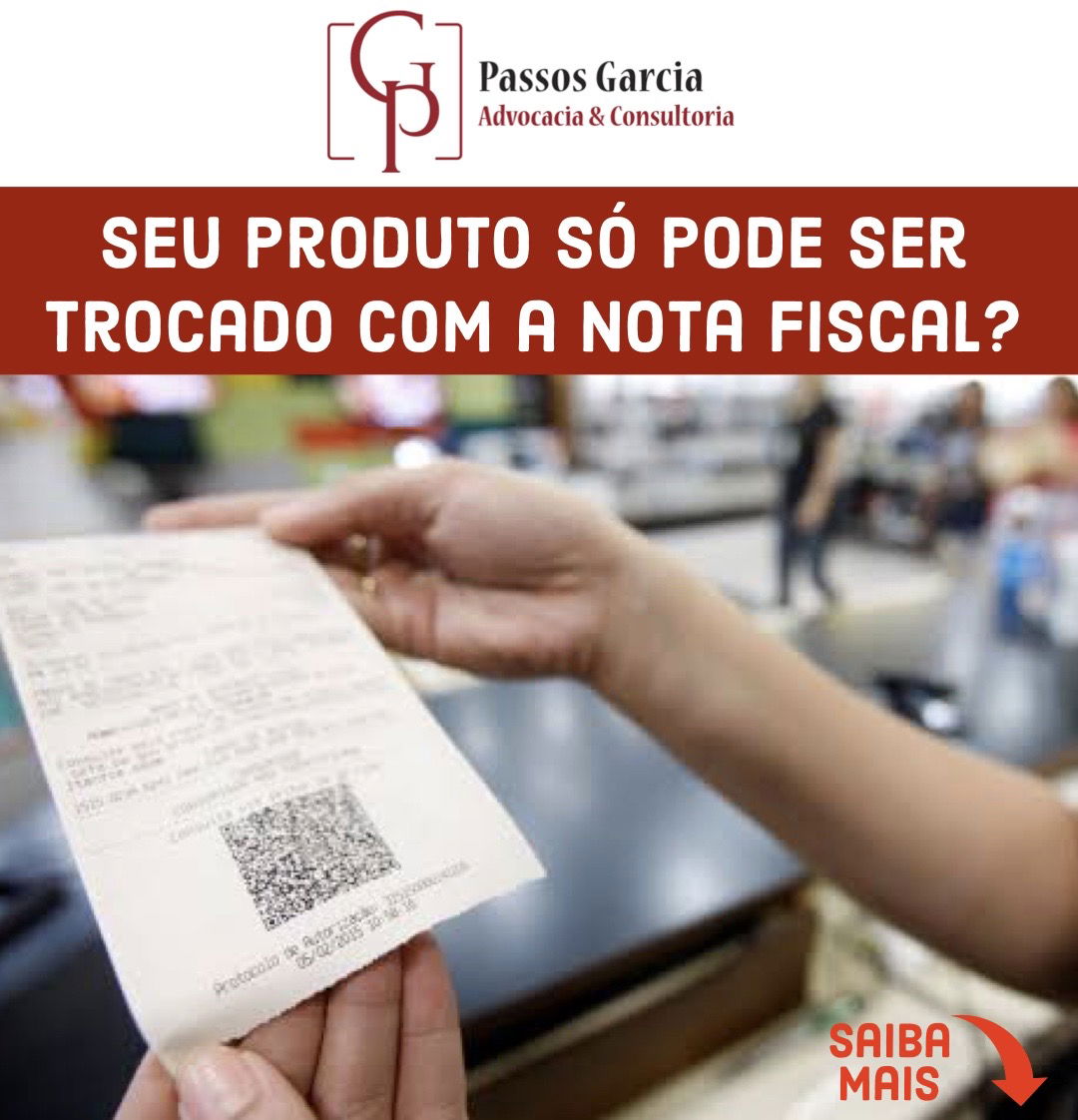 Seu produto só pode ser trocado com a nota fiscal?