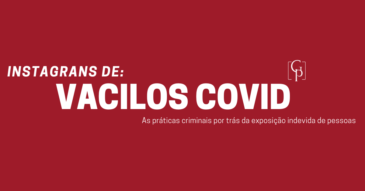 Instagram de "vacilos do covid19" não são permitidos