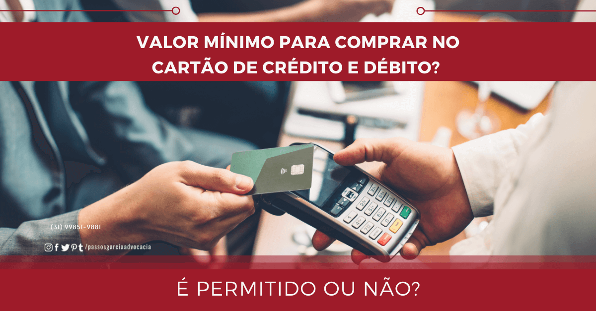 Valor mínimo para comprar no cartão crédito?