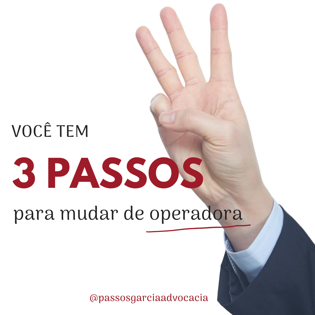 Você tem 3 passos para mudar de operadora