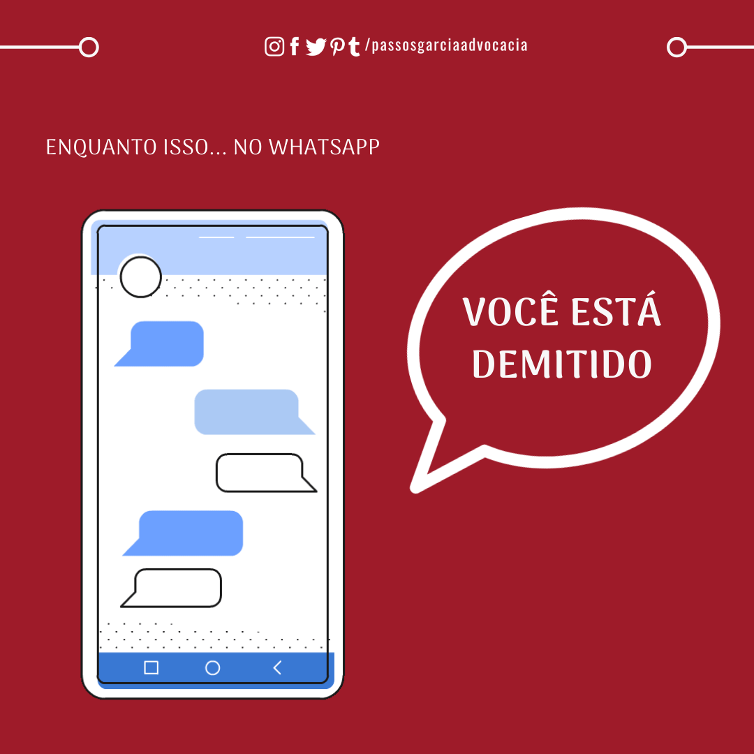 Pedido de demissão pode ser feito pelo WhatsApp?