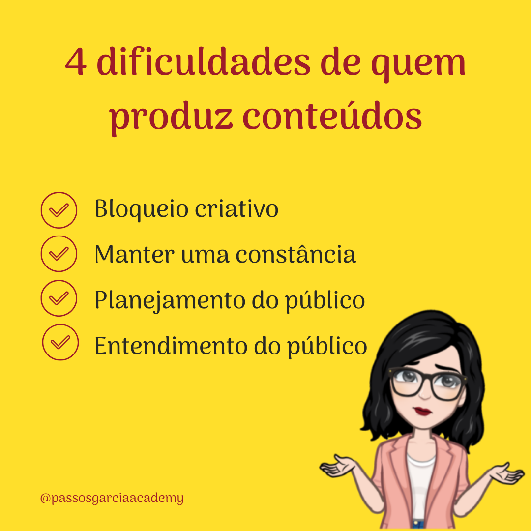 4 dificuldades de quem produz conteúdo