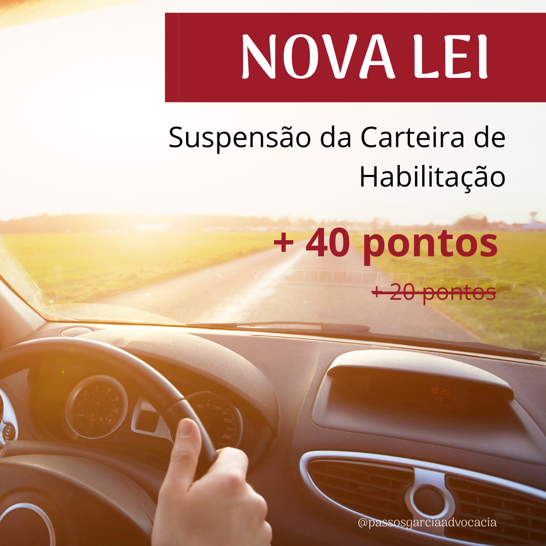 Nova lei aumenta o limite de pontos para suspensão da CNH