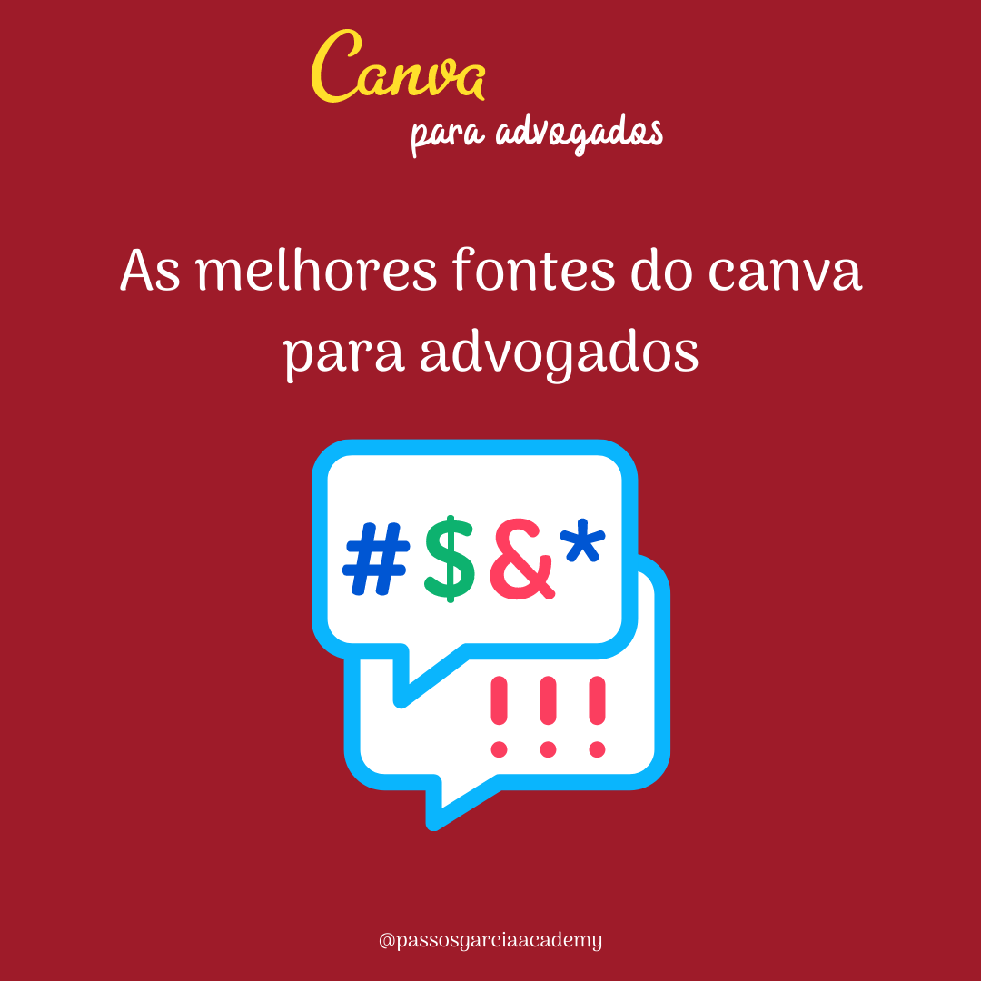 Fontes do Canva para advogados