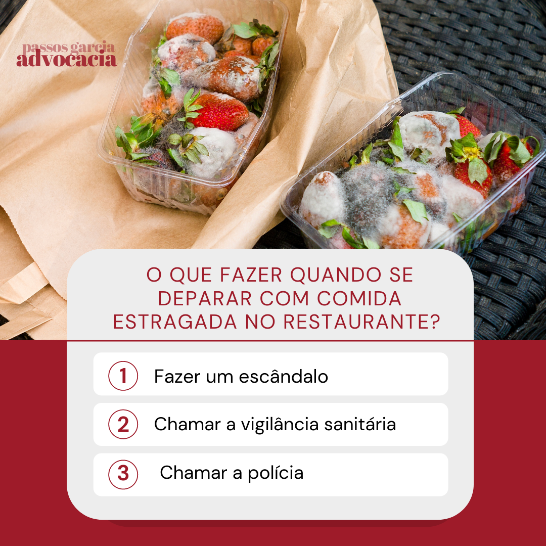 Comida estragada. O que fazer?